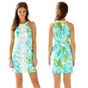 Lilly Pulitzer Pearl Shift Dress in First Impressions Blue, Size 4